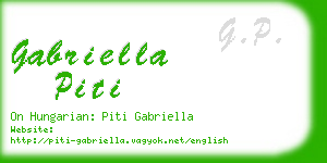 gabriella piti business card